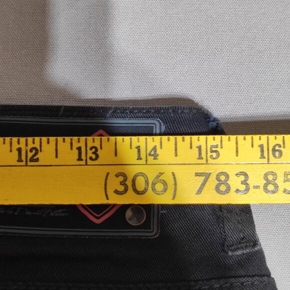 Buffalo David Bitton Rock for Freedom denim men's size W29/34 black Semmor Slim - Picture 12 of 14